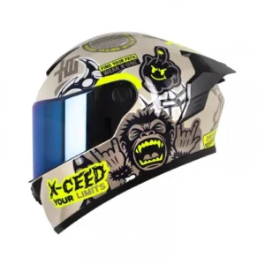 CASCO INTEGRAL X-ONE X-500 RS CLUSTER ARENA AMARILLO VISOR IRIDIUM L