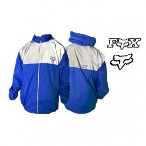 CHAQUETA FOX CORTAVIENTOS AZUL GRIS XL