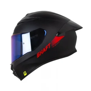 CASCO INTEGRAL SHAFT 584 SP SOLID NEGRO ROJO VISOR IRIDIUM L