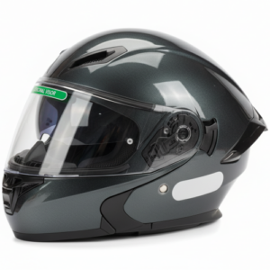 Casco Abatible MM 972 Gris Oscuro Solid Brillo Visor TR