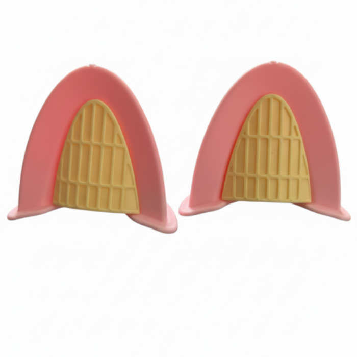OREJAS GATO PARA-CASCO ROSA AMARILLO