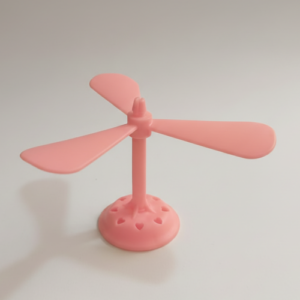 Hélice Decorativa Para Casco Rosada