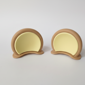 Orejas Para-Casco Cafe Claro Amarillo