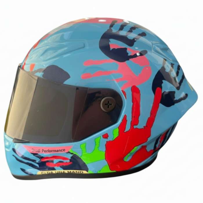 CASCO DE COLECCION AGV VALENTINO ROSSI "MANOS AZULES"