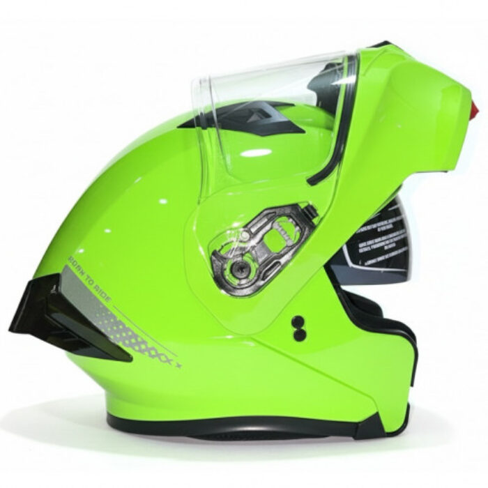 CASCO ABATIBLE ICH 3120 GREEN LEAD VERDE MANZANA NEGRO VISOR TRANSPARENTE XL -129295