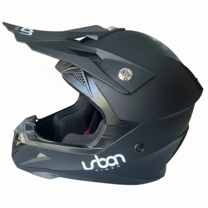Casco Cross Urban 14 Solid Negro Mate XL