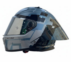Casco Integral Xtrong 352R1  Gris  Negro Brillo  Visor  Silver  Xl  -16826