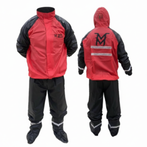 Impermeable Siliconado Moto Mellos Pecho Rojo Xl