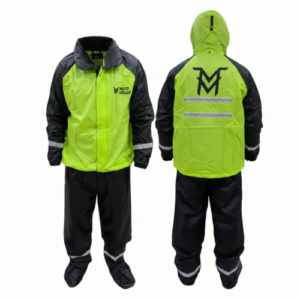 Impermeable Siliconado Moto Mellos Pecho Verde Xl