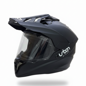 CASCO MULTIPROPOSITO URBAN 89 SOLID NEGRO MATE L + VISOR DE COLOR