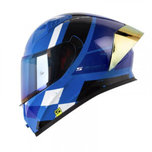Casco Integral Shaft 526Sp_Evo Bandox Azul Blanco Visor Iridium L (187053)