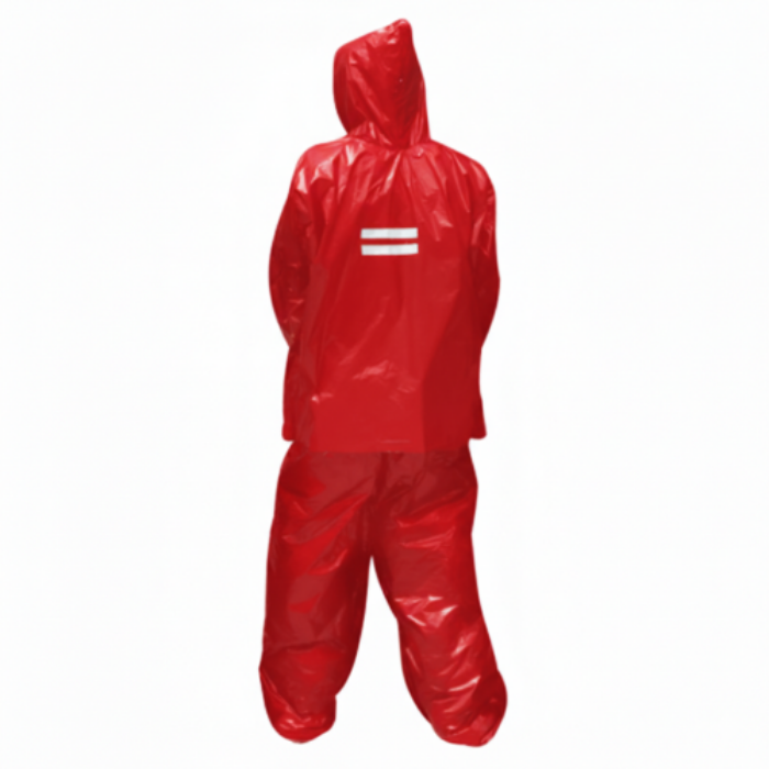 IMPERMEABLE CALIBRE 2.0 ROJO METALIZADO XXL