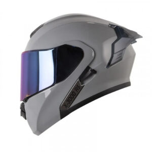 CASCO ABATIBLE X-ONE X-3000RS SOLID GRIS GRIS OSCURO VISOR IRIDIUM XL (194225)