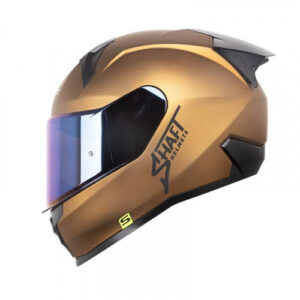 Casco Shaft 560 Evo Solid Cromo Negro Visor Iridium L (191209)