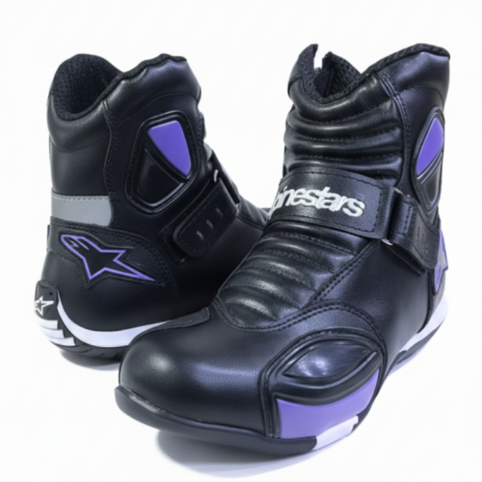 BOTAS PARA MOTOCICLISTA ALPINESTAR NEGRO MORADO 36