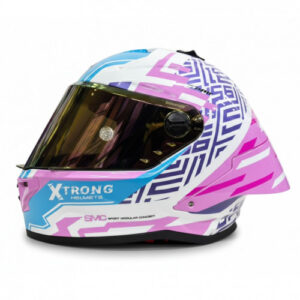 Casco Integral Xtrong 352R1 Stricker   Rosado  Brillo Visor  Revorosado  S  -17175