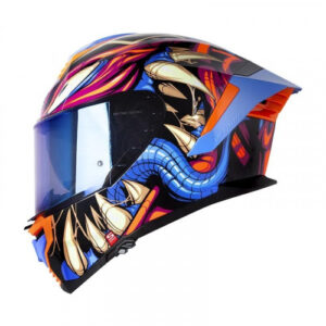 Casco Integral Shaft Pro 609 Venom Horror Negro Naranja Visor Iridium S (197539)