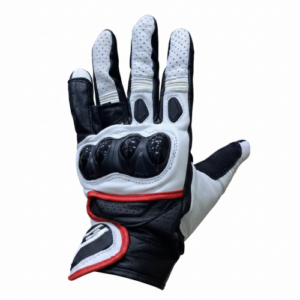 Guantes Alpinestar Logo Blanco Caña Media Negro Blanco S