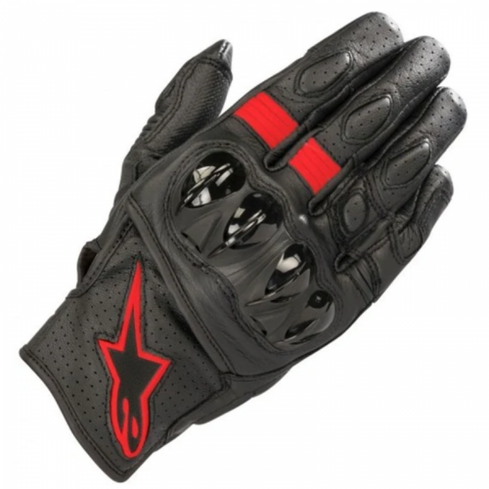 GUANTES ALPINESTAR VELAR V2 NEGRO ROJO S