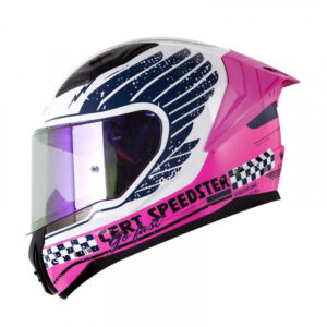 Casco Integral Ls2 Ff810 Ready Set Blanco Fucsia Brillo Visor Iridium S (171537)