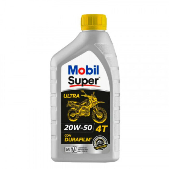 ACEITE MOBIL SUPER ULTRA 4T 20W-50 1 LT TAPA AMARILLA
