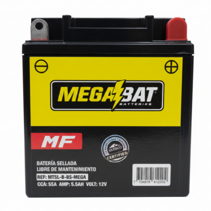 BATER MEGABAT SECA/L-M MT5LB BS 12V 5AH