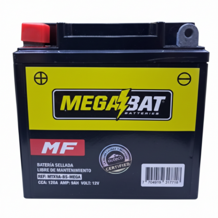BATER MEGABAT SECA/L-M MTX9A BS 12V 9AH