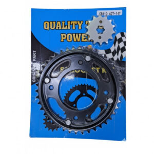 Plato Piñón Cb110 Negro 42T-14T-428H