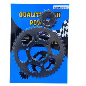 Plato Piñón Boxer Bm 100 Negro 42T-14T-428H