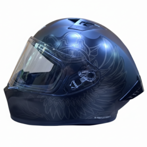 Casco Integral Ich 503 Thorns Negro Gris Visor Transparente Xl -195981