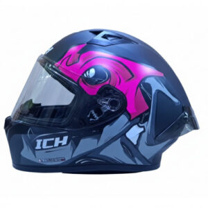 Casco Integral Ich 503 Fossevil Negro Blanco Visor Tr L -200852
