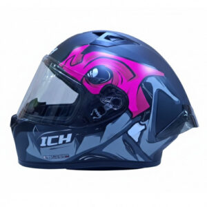 Casco Integral Ich 503 Fossevil Negro Fucsia Visor Tr Xl -200853
