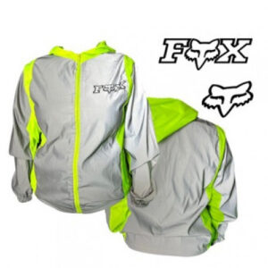 CHAQUETA FOX CORTAVIENTOS REFLECTIVA LÍNEA VERDE M