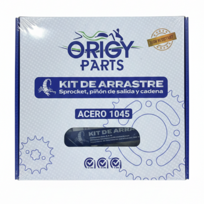 KIT ARRASTRE FZ 2.0 (14-41T)(428H-132L)(PARA F/DISCO TRAS.)