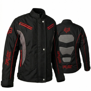 CHAQUETA DE PROTECCION FOX DAMA NEGRO LINEA ROJA XL