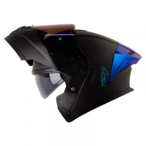 Casco Abatible Hro 3480Dv_Evo Solid Negro Azul Visor Iridium Xl (185704)