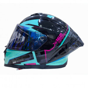 Casco Integral Xsports X-162 Ma V Azul Rosado M