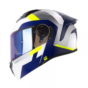 Casco Abatible Shaft 3820 Sp May Blanco Perlado Amarillo Visor Iridium L (185537)