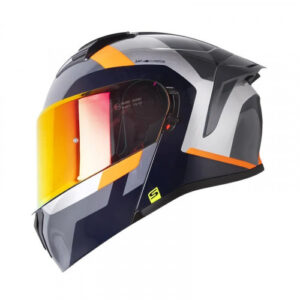 Casco Abatible Shaft 3820 Sp May Gris Naranja Visor Revo L (185545)