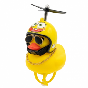 ACOMPAÑANTE VIAJERO PATO AMARILLO (CASCO BOB ESPONJA)