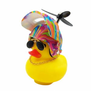 ACOMPAÑANTE VIAJERO PATO AMARILLO (CASCO ARCOIRIS)