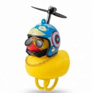 ACOMPAÑANTE VIAJERO PATO AMARILLO (CASCO CAPITAN AMERICA)