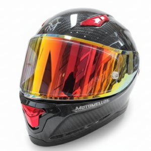 Casco Integral K3 Mm 9797Sp Pro Carbono Rojo Visor Traslucido Rojo Xl