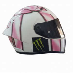 Casco De Coleccion Agv Blanco Fucsia
