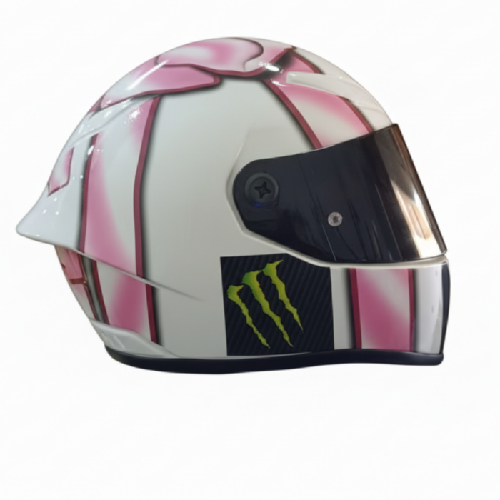 CASCO DE COLECCION AGV BLANCO FUCSIA