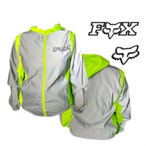CHAQUETA FOX CORTAVIENTOS REFLECTIVA LÍNEA VERDE S
