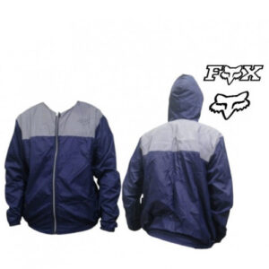 CHAQUETA FOX CORTAVIENTOS AZUL OSCURO GRIS XL