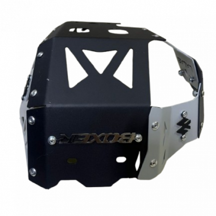 PECHERA BOXER CT NEGRA 100 ROBUST EXOSTO CROMADO 3D CROMO LATERALES GRIS