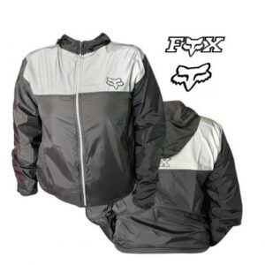 CHAQUETA FOX CORTAVIENTOS NEGRO GRIS M