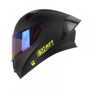 CASCO INTEGRAL SHAFT 526SP EVO SOLID NEGRO AMARILLO VISOR IRIDIUM L